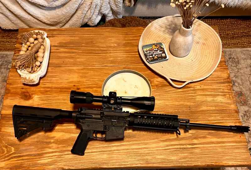 Bushmaster AR in 556 with extras 