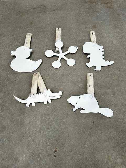 Dragon Rimfire 1/4&quot; A36 Targets + Hangers 