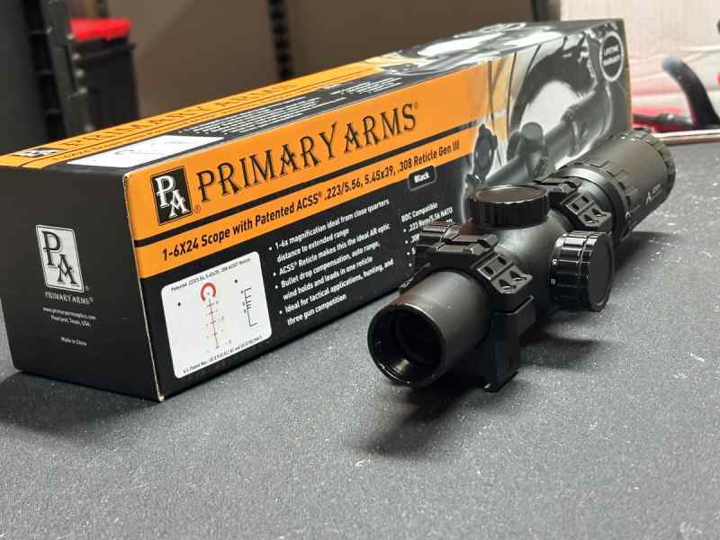 Primary Arms 1-6x24 Scope ACSS .223/5.56,5.45x39 A