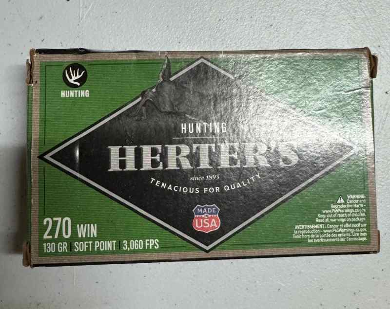 Factory .270 Winchester Ammo